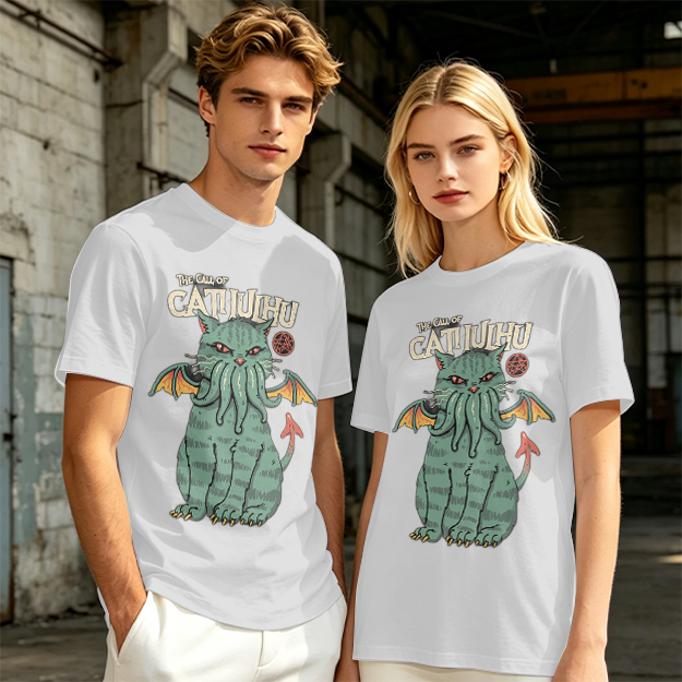 The Call of Cthulhu Cat Graphic T-Shirt