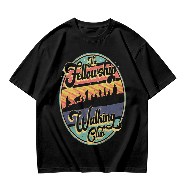 The Fellowship Walking Club Retro Graphic T-Shirt