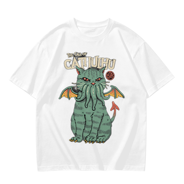 The Call of Cthulhu Cat Graphic T-Shirt