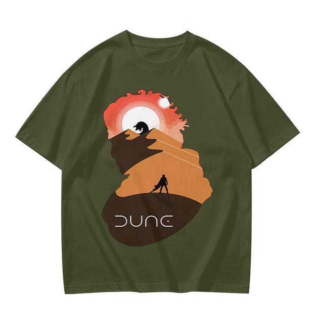 Dune Desert Planet Graphic T-Shirt for Sci-Fi Fans
