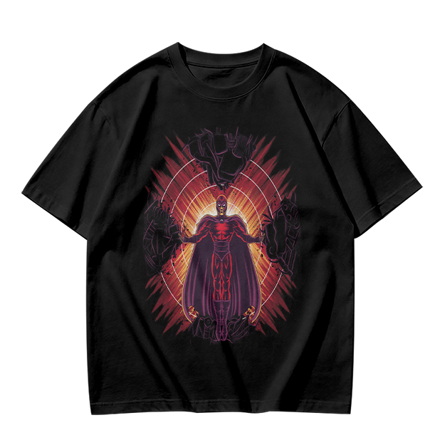 Olive T-Shirt With Superhero Villain Graphic Print
