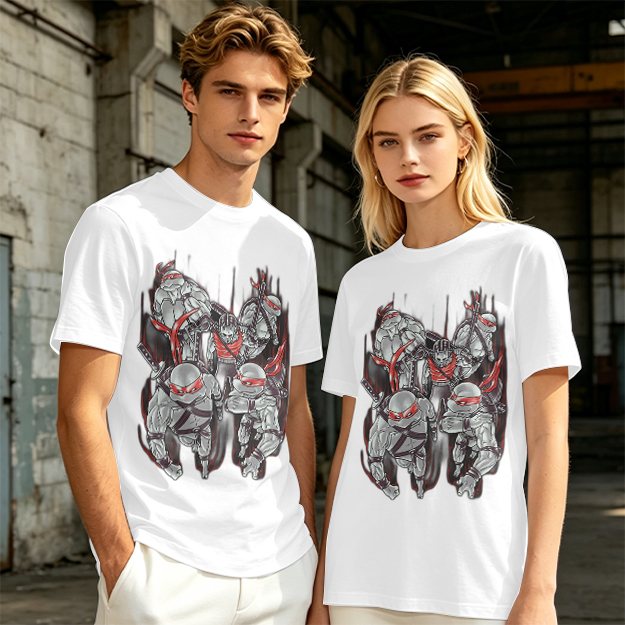 Olive Green Teenage Mutant Ninja Turtles Graphic T-Shirt