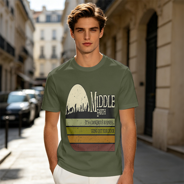 Middle Earth It's a Dangerous Business Going Out Your Door T-Shirt