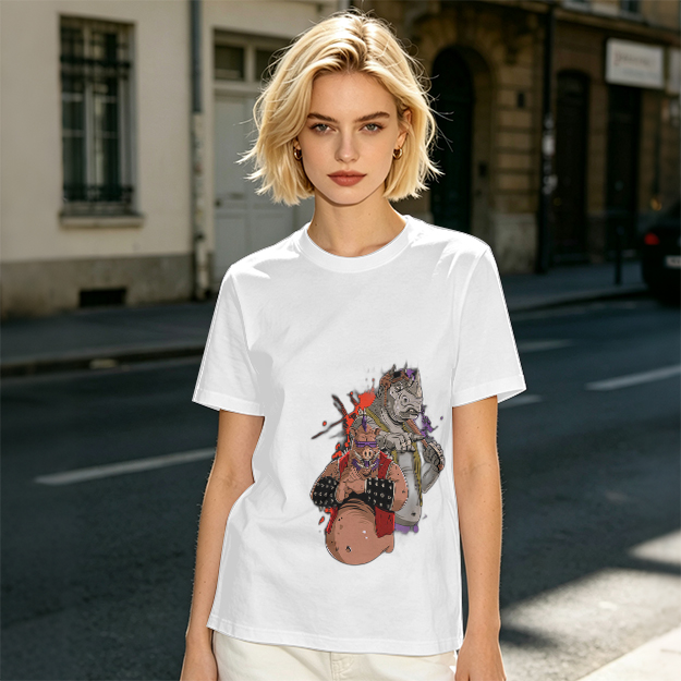 Olive Green T-Shirt with Bebop and Rocksteady Graphic Print
