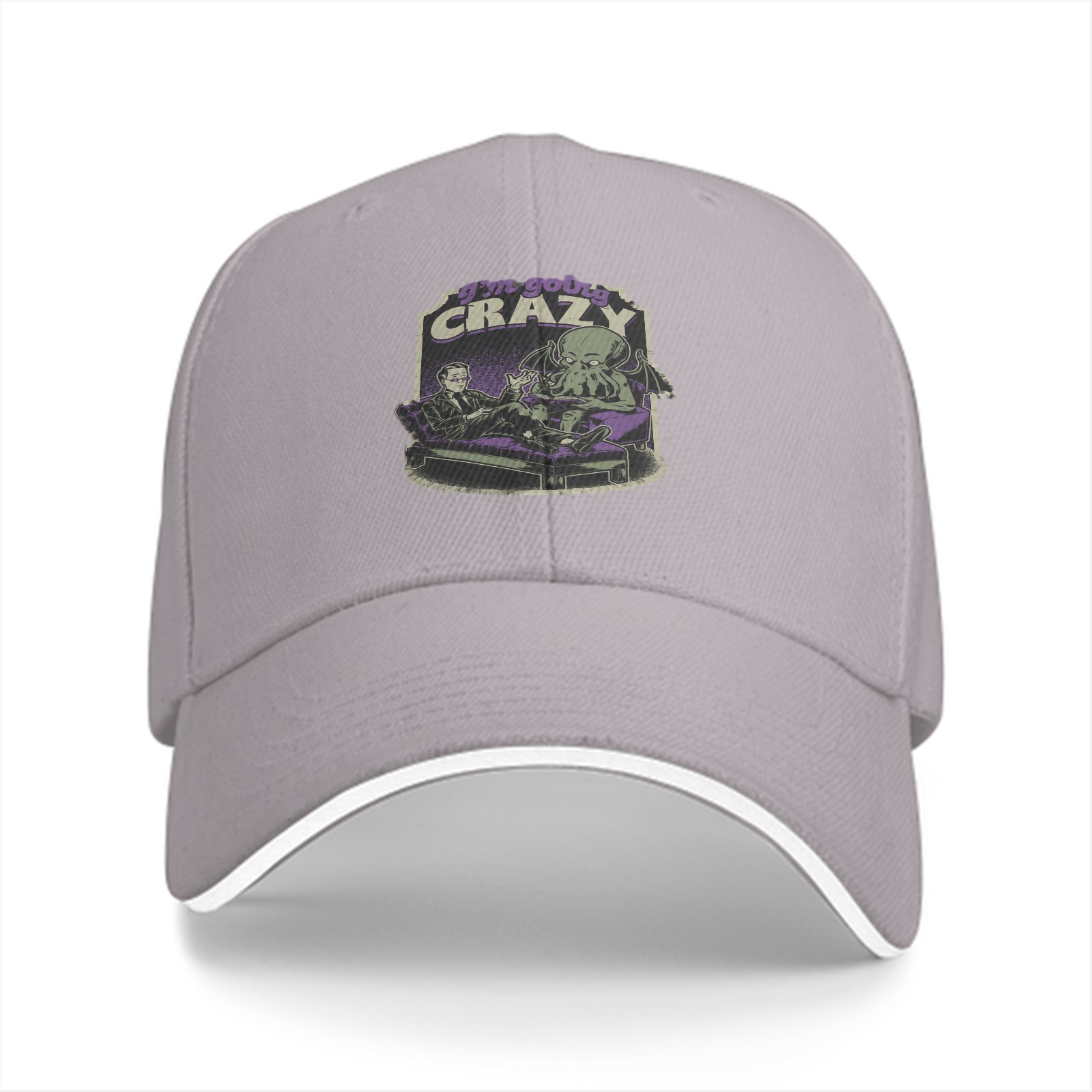 I'm Going Crazy Cthulhu Therapy Graphic Baseball Cap