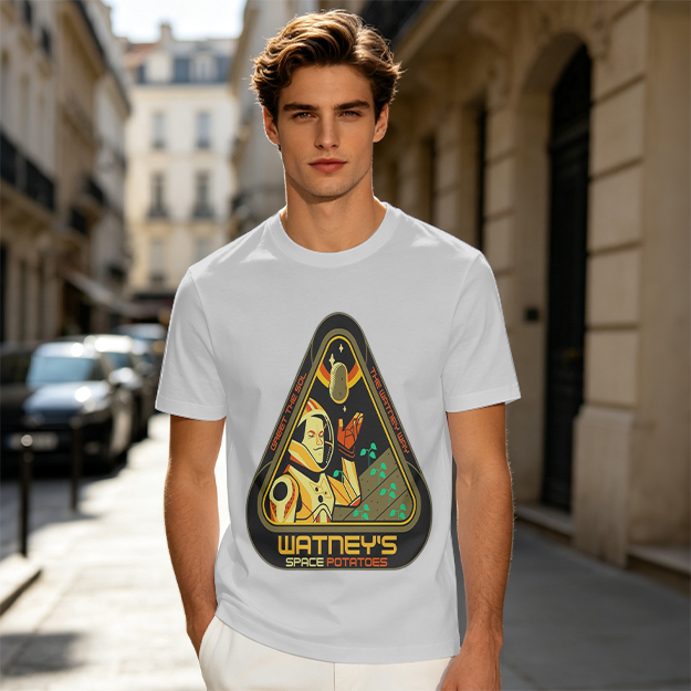 Watney's Space Potatoes Astronaut Graphic T-Shirt