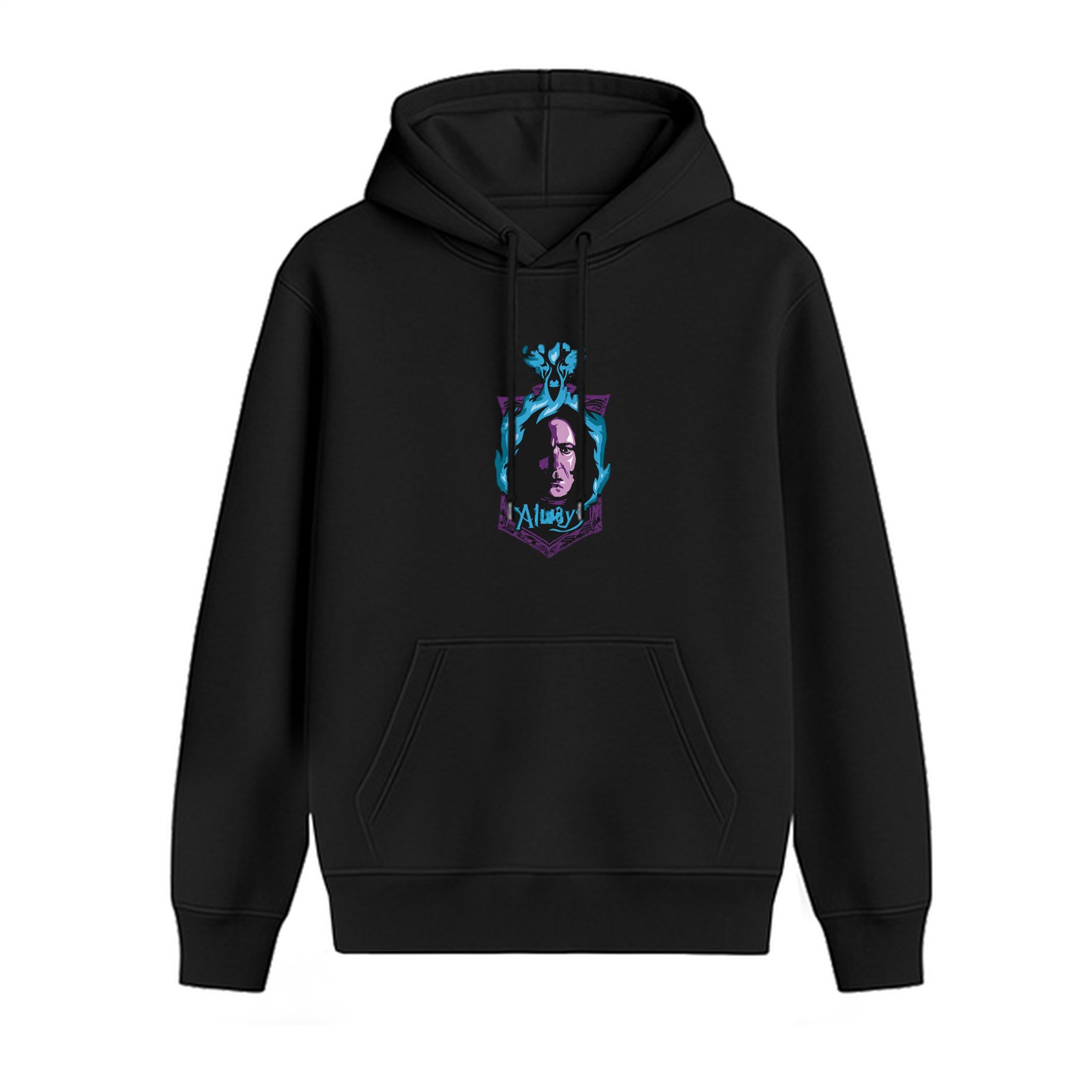 Black hoodie with Severus Snape 'Always' graphic print