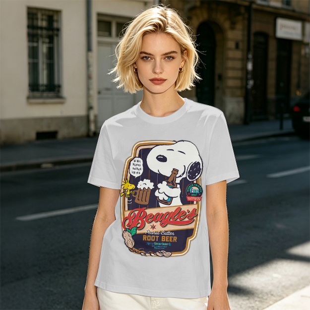 Snoopy Beagle's Root Beer Graphic T-Shirt