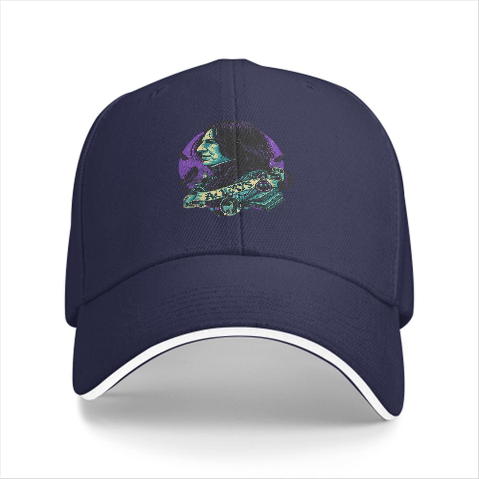 Black baseball cap with Severus Snape 'Always' graphic design