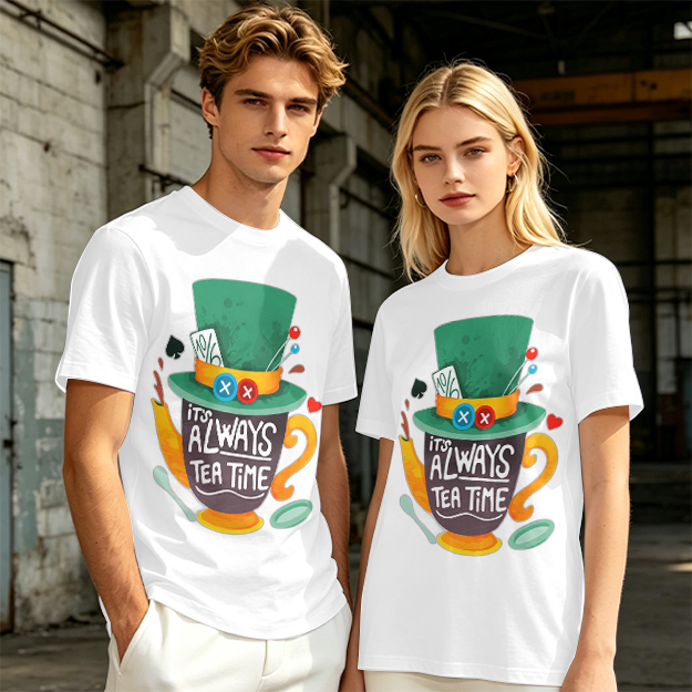 Mad Hatter Tea Time Graphic T-Shirt for Fans
