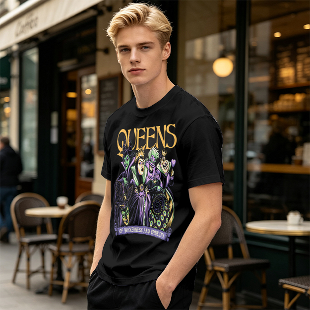 Queens of Wickedness and Cruelty Disney Villains Graphic T-Shirt