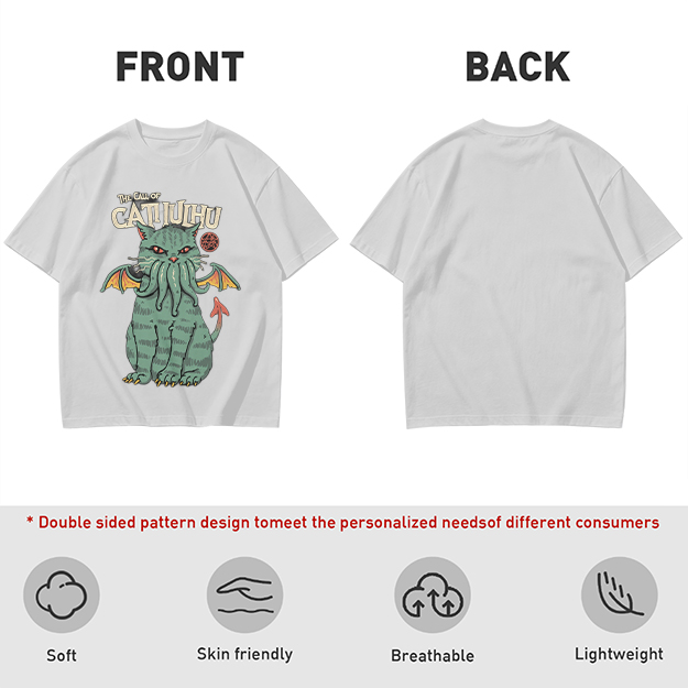 The Call of Cthulhu Cat Graphic T-Shirt