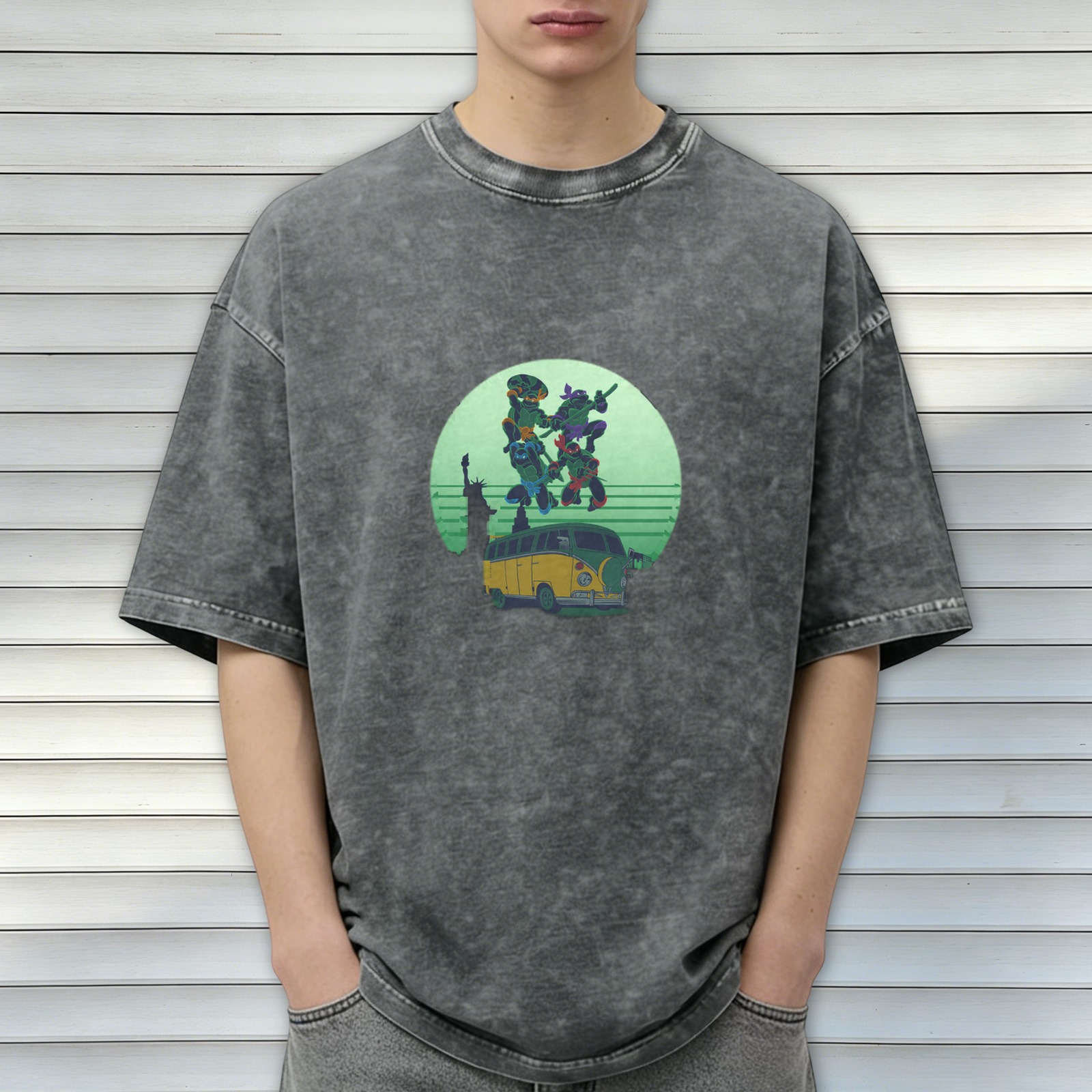 Teenage Mutant Ninja Turtles Graphic Stonewashed T-Shirt
