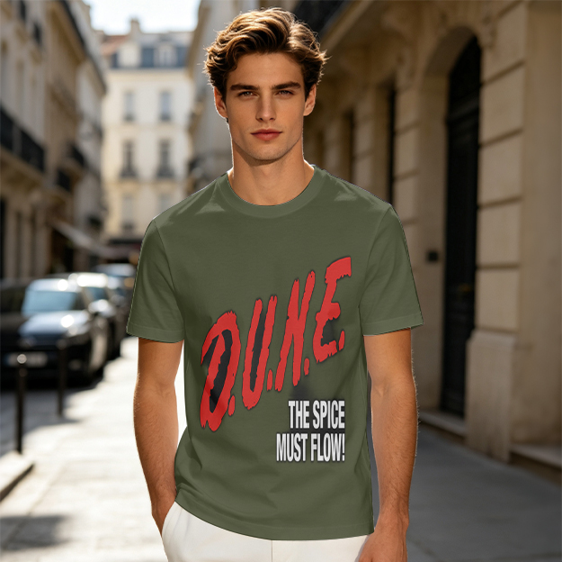 Olive Dune The Spice Must Flow Graphic T-Shirt