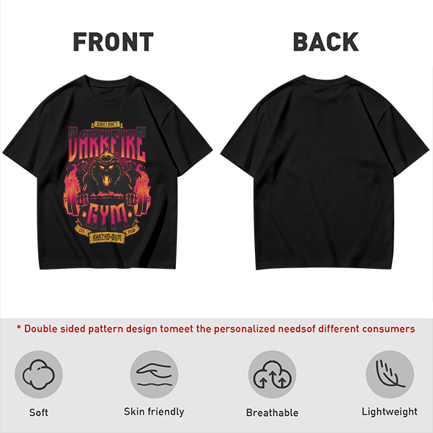 Darkfire Gym Graphic Print Olive T-Shirt