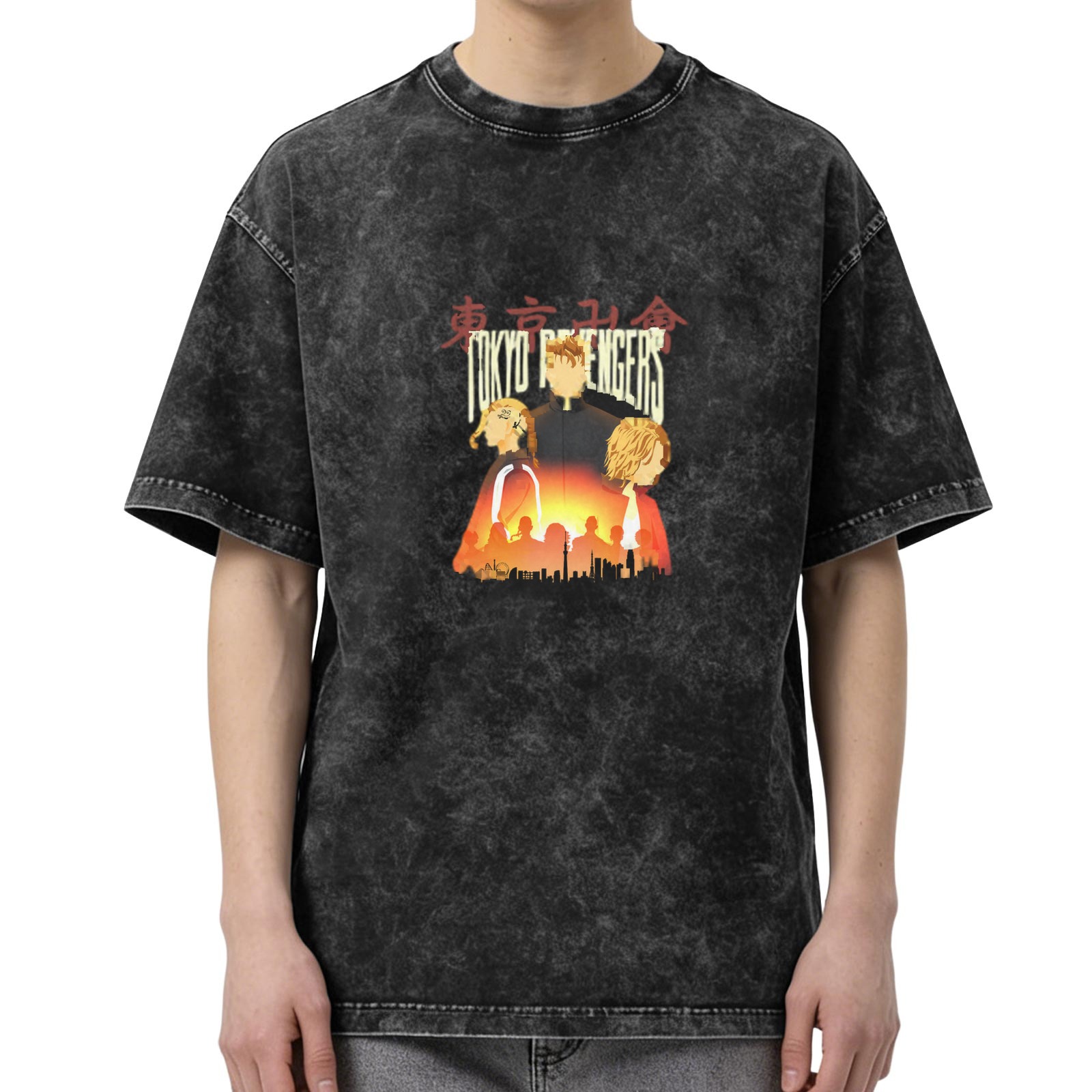 Tokyo Revengers Anime Graphic Vintage Wash T-Shirt