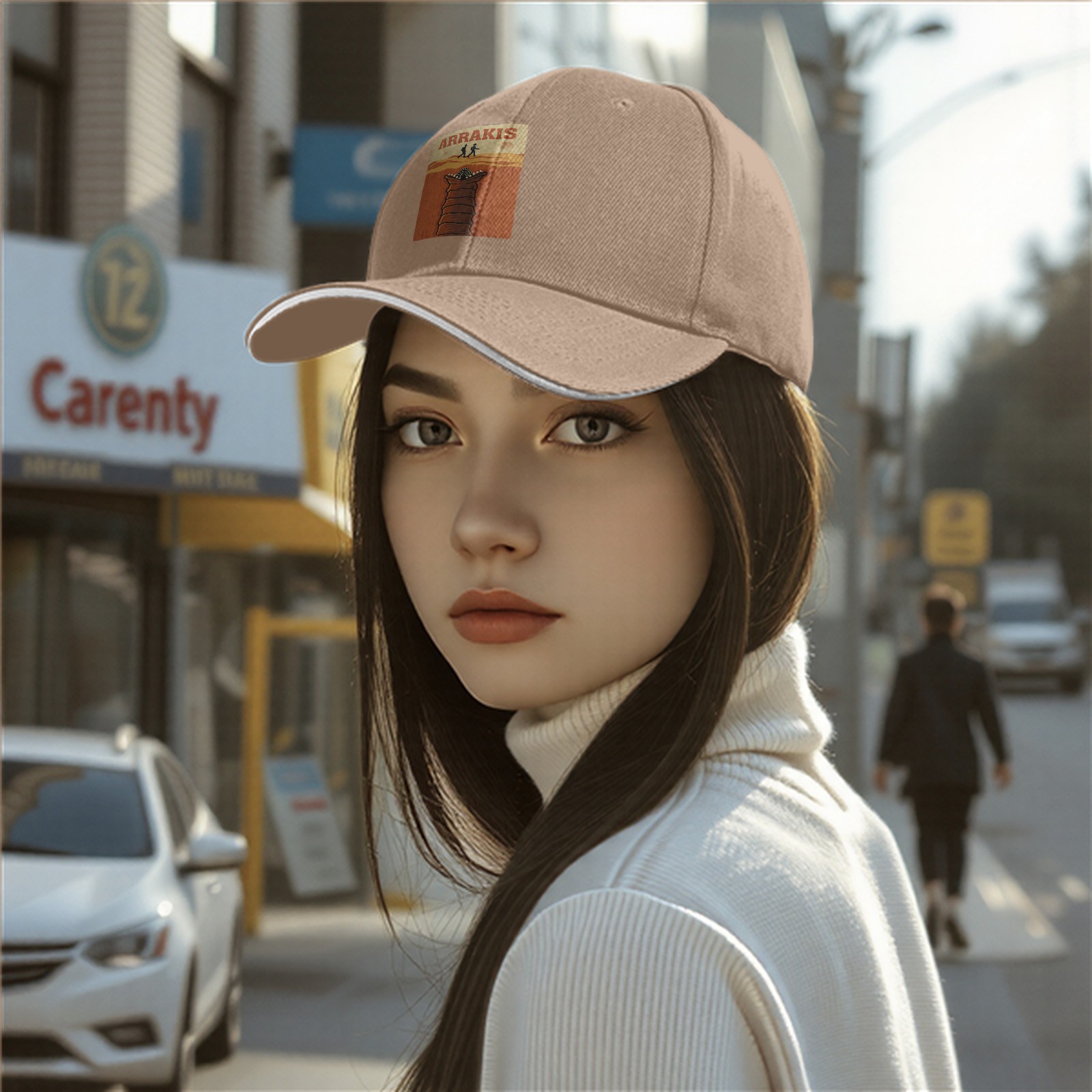 Arrakis Sandworm Desert Scene Graphic Baseball Cap