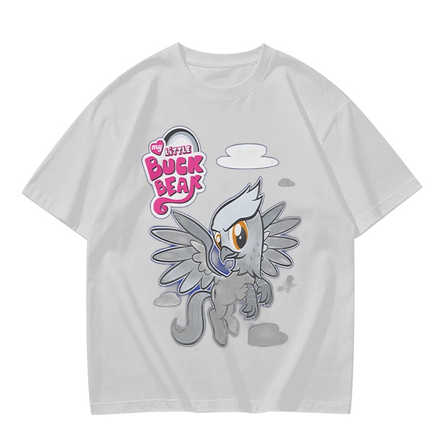 Olive T-Shirt Featuring Buck Beak Griffin Character Art