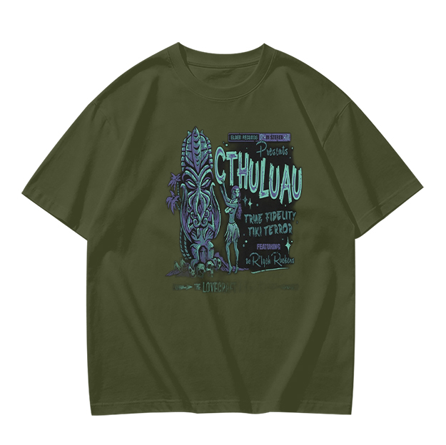 Cthuluau Tiki Terror Graphic T-Shirt Design