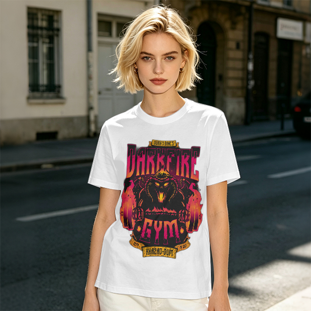 Darkfire Gym Graphic Print Olive T-Shirt