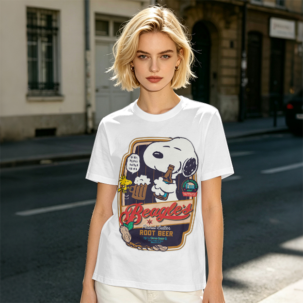Snoopy Beagle's Root Beer Graphic T-Shirt