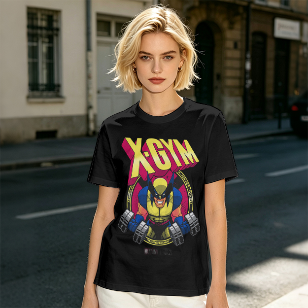 X-GYM Wolverine Lifting Dumbbell Graphic T-Shirt