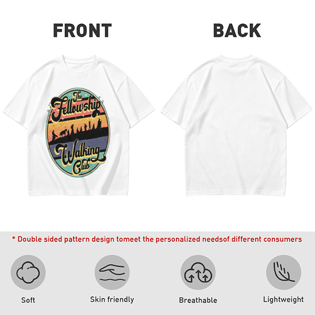The Fellowship Walking Club Retro Graphic T-Shirt
