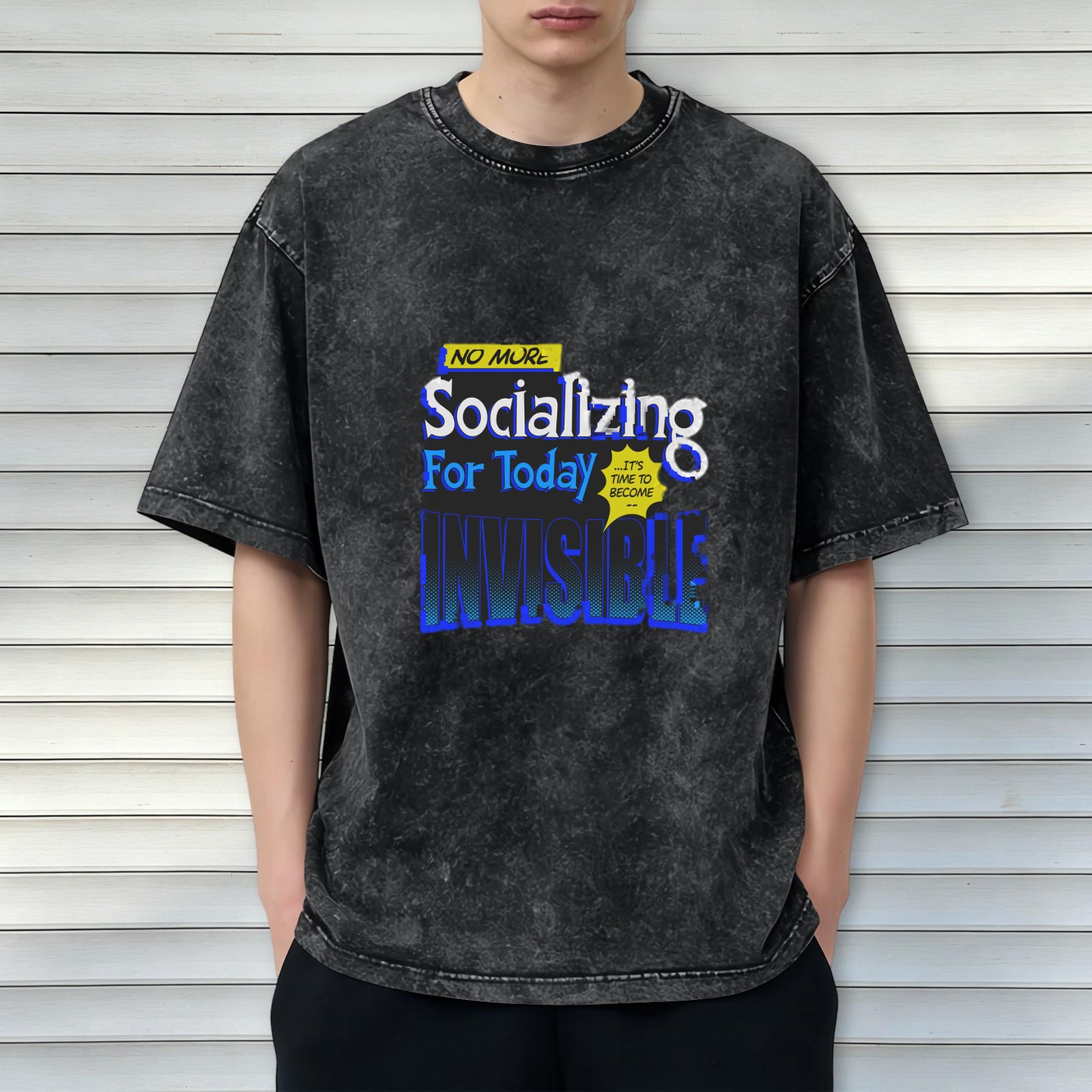 No More Socializing For Today It's Time To Become Invisible T-Shirt