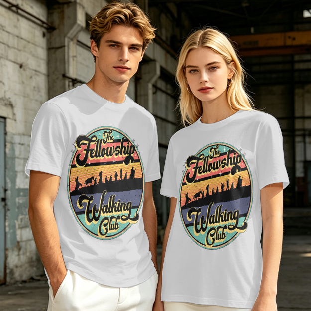 The Fellowship Walking Club Retro Graphic T-Shirt