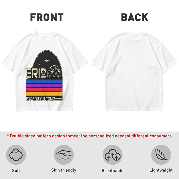 Erid Expedition Camp Retro Space Graphic T-Shirt Design