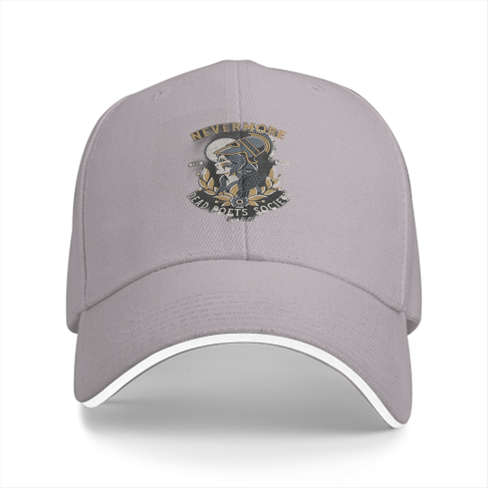 Nevermore Dead Poets Society Graphic Black Baseball Cap
