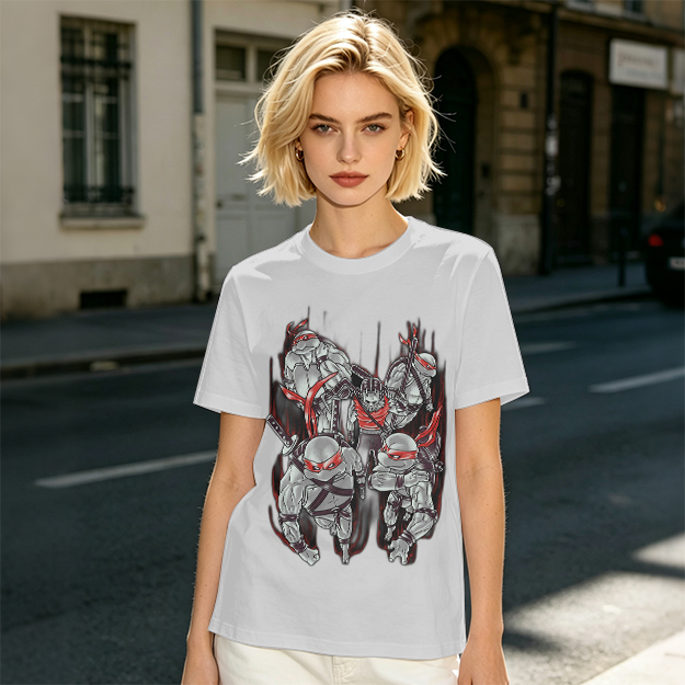 Olive Green Teenage Mutant Ninja Turtles Graphic T-Shirt