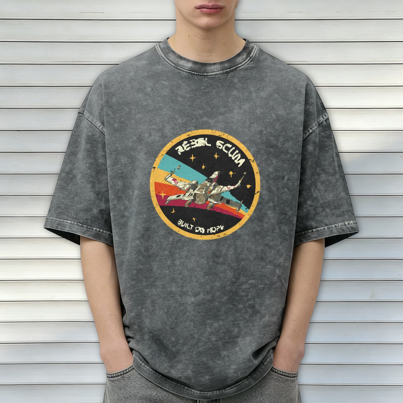 Vintage Star Wars Rebel Scum X-Wing Graphic T-Shirt