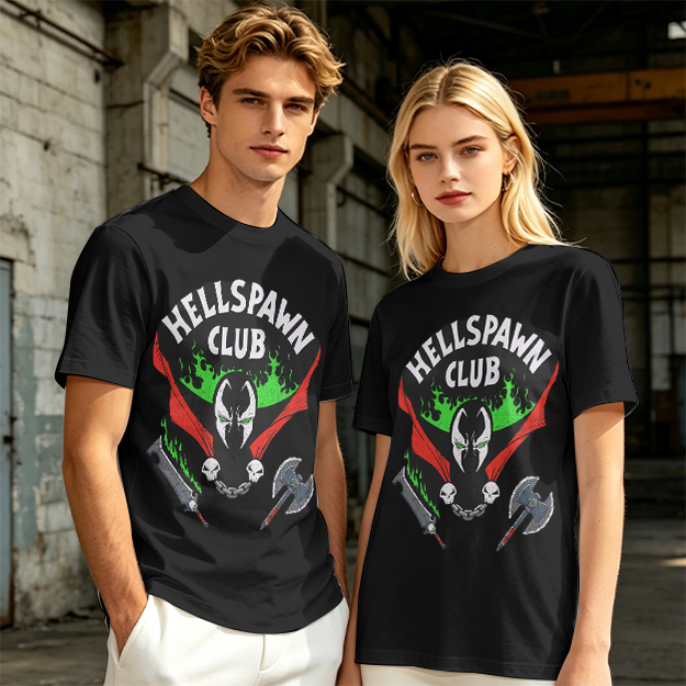 Hellspawn Club Graphic Print Olive T-Shirt