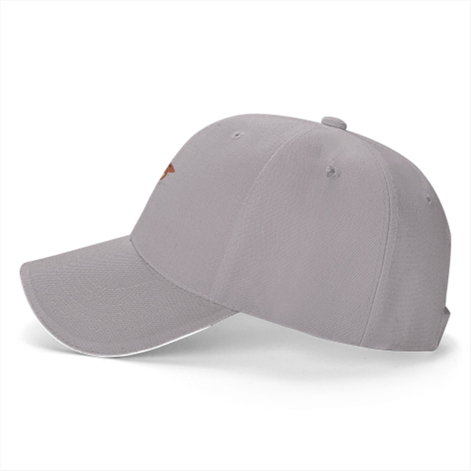Black Baseball Cap With Cute Sloth Hugging Pumpkin Print