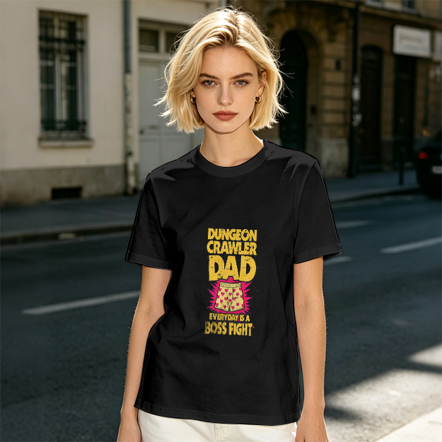Dungeon Crawler Dad Everyday Is A Boss Fight T-Shirt