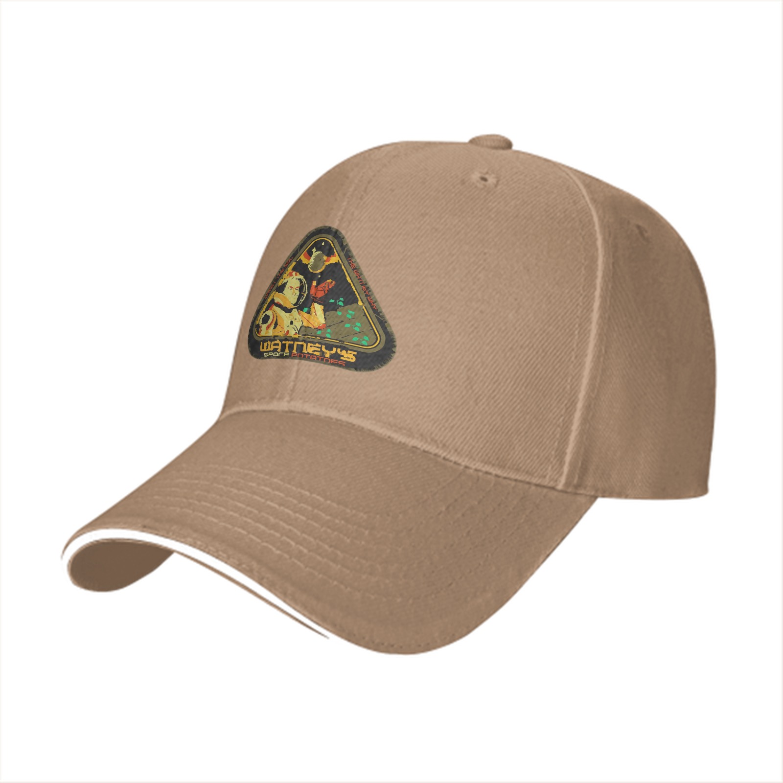 Black baseball cap with Watney's space themed triangular patch