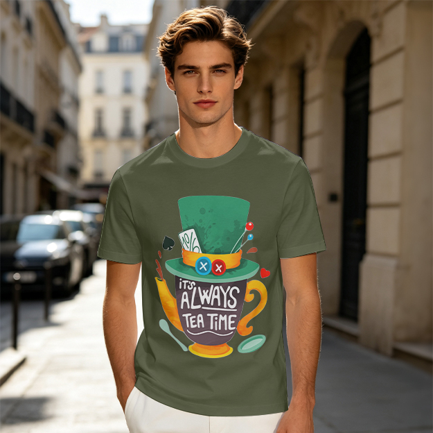 Mad Hatter Tea Time Graphic T-Shirt for Fans