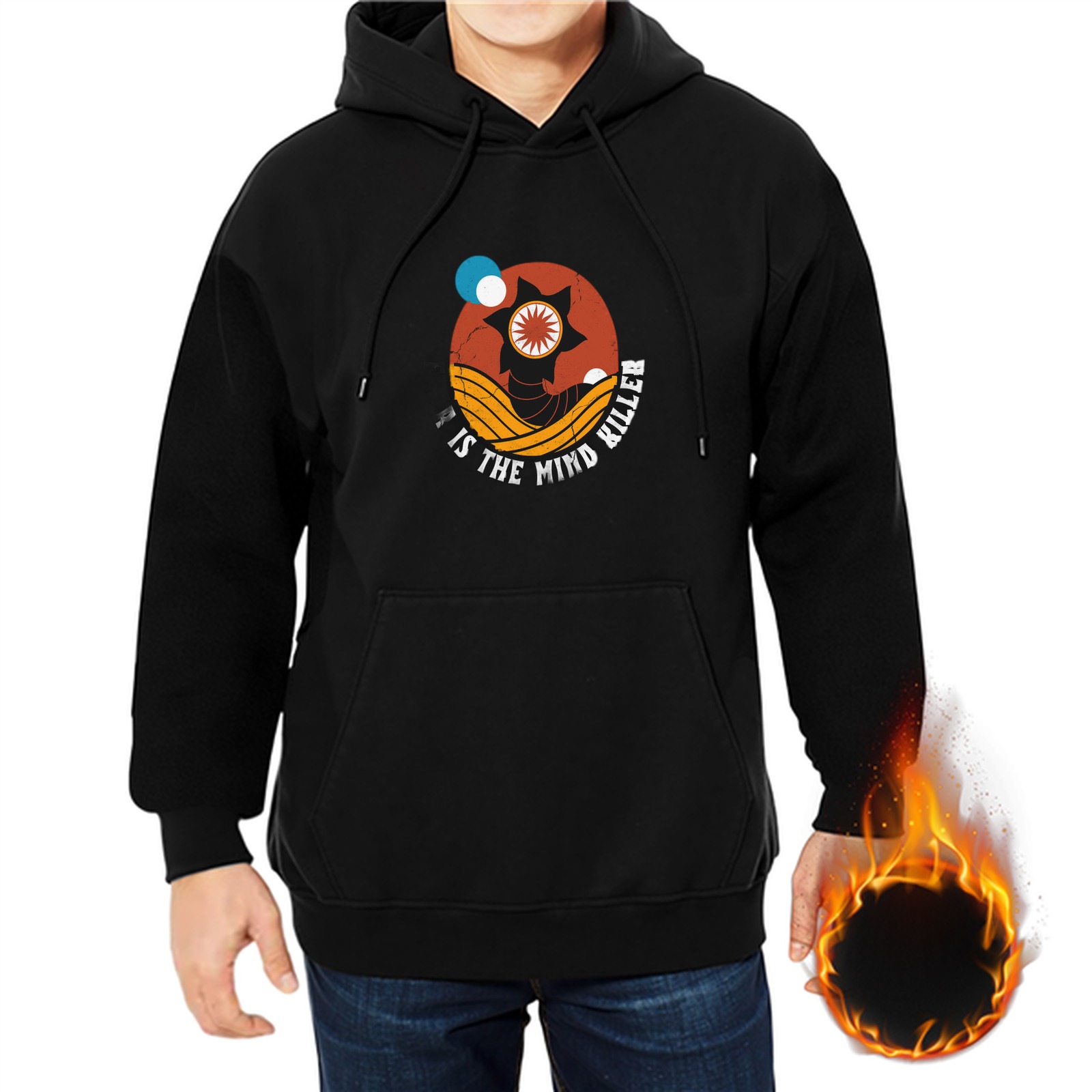 Dune 'It Is The Mind Killer' Graphic Black Hoodie