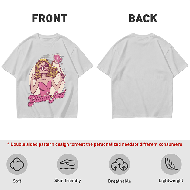Olive Green T-Shirt with Glinda-fied Fairy Graphic Print