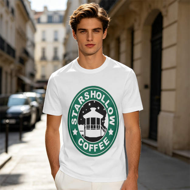 Starshollow Coffee Graphic Olive T-Shirt