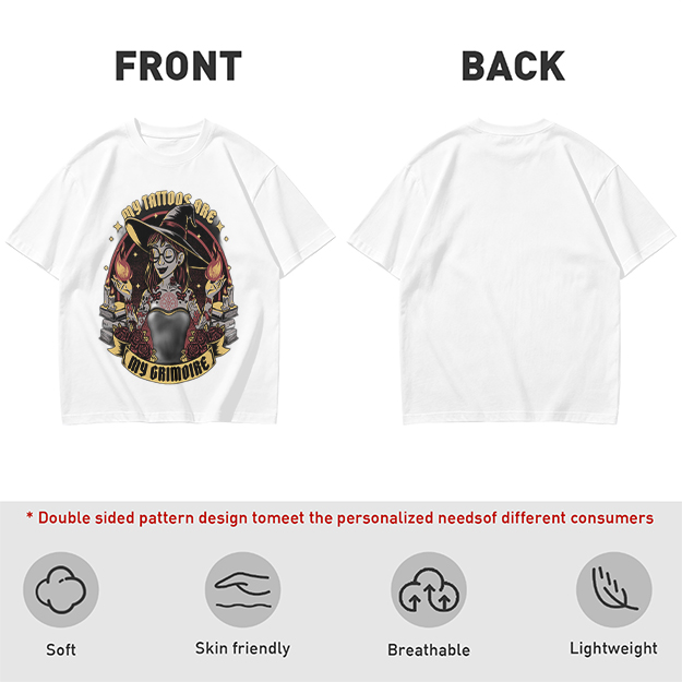 My Tattoos Are My Grimoire Witch Graphic T-Shirt