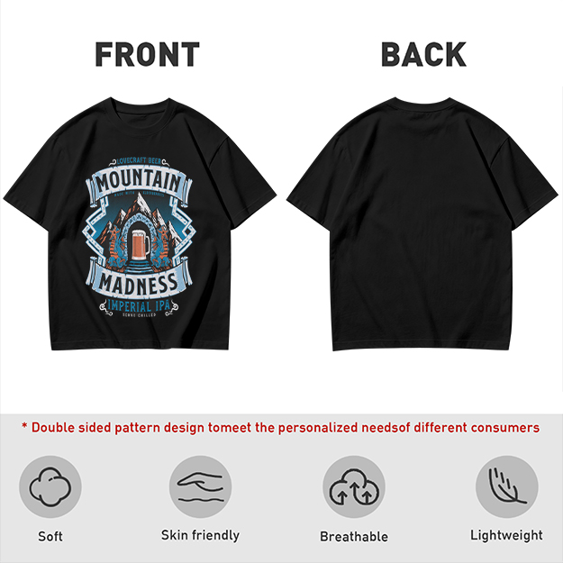 Mountain Madness Imperial IPA Graphic T-Shirt Design