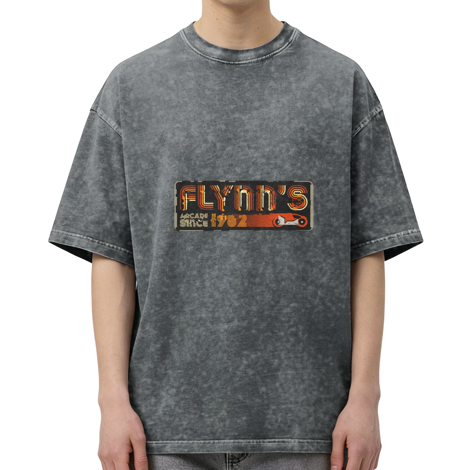 Flynn's Arcade Since 1982 Vintage Wash T-Shirt - Retro 80s Gaming Tee