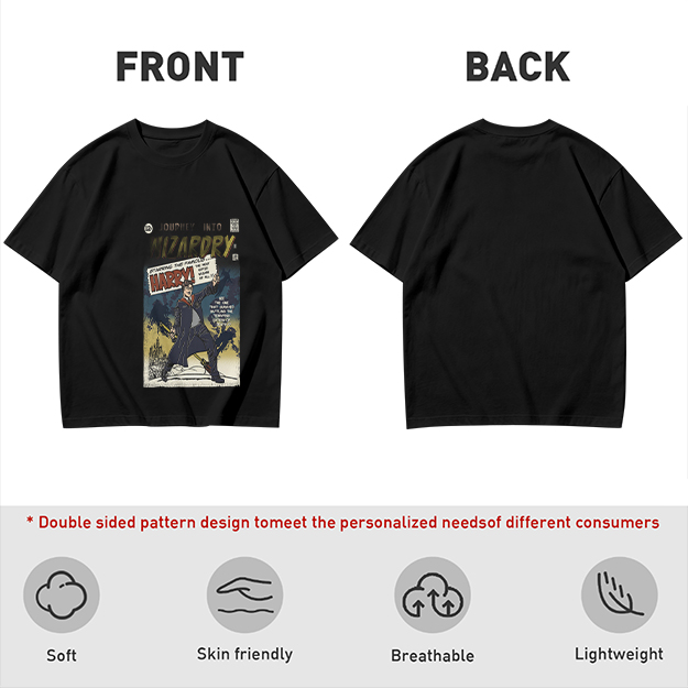 Olive T-Shirt With Wizardry Comic Style Harry Print