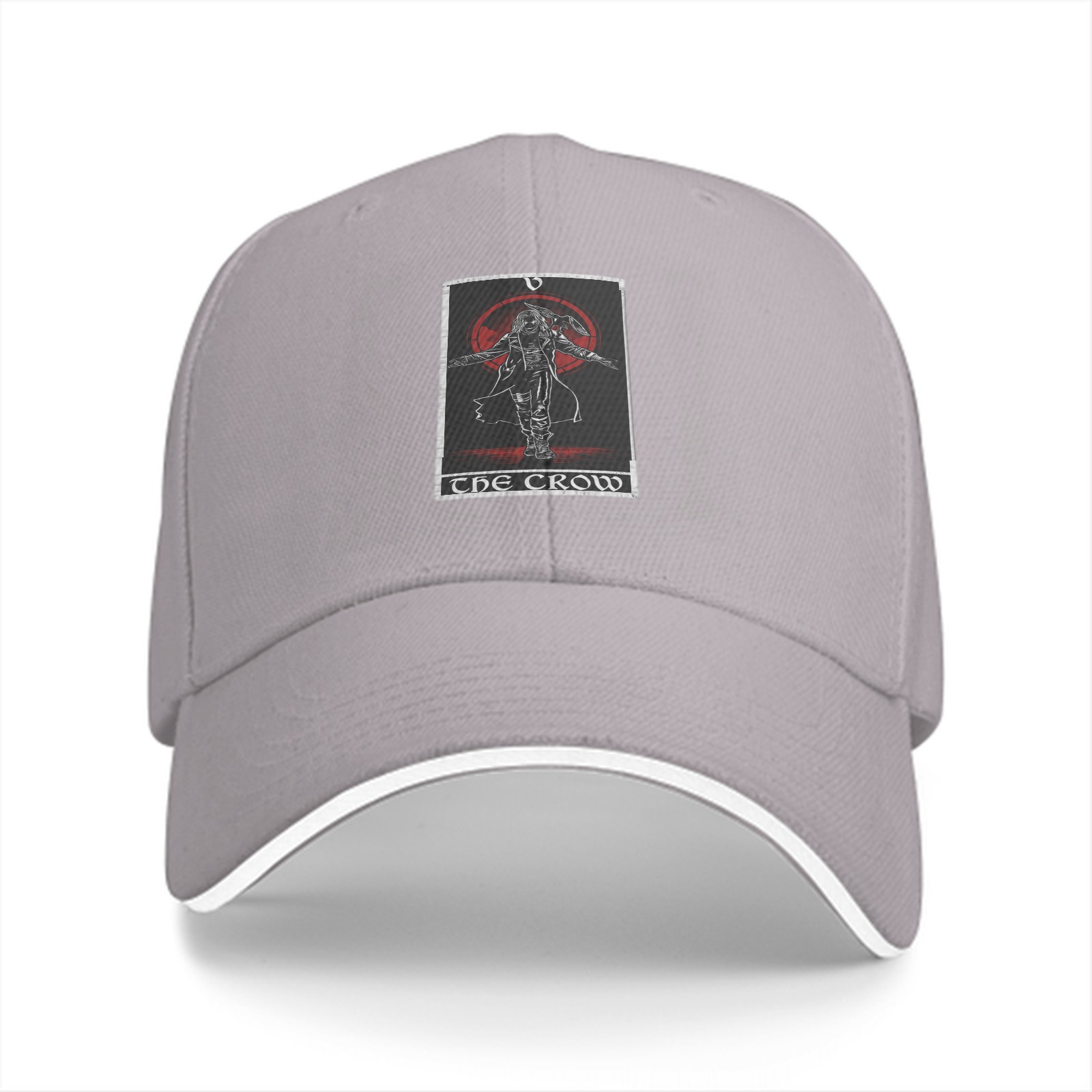 Black baseball cap with The Crow graphic print