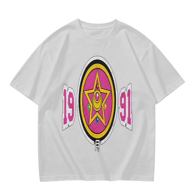 Olive Graphic T-Shirt With 1991 And Star Emblem Print
