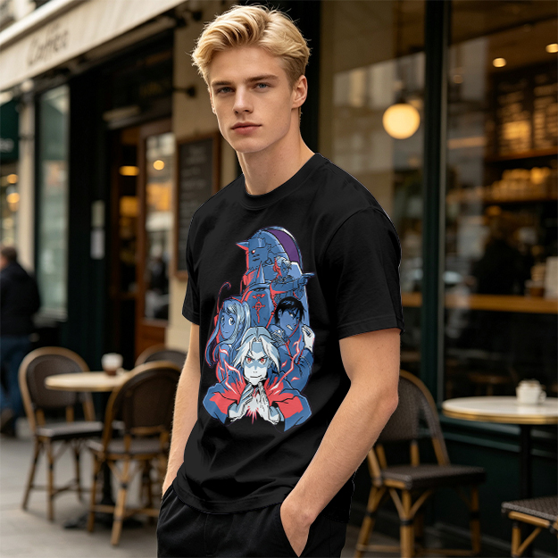 Fullmetal Alchemist Character Group Graphic T-Shirt