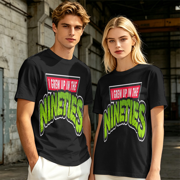 I Grew Up In The Nineties Retro Graphic T-Shirt
