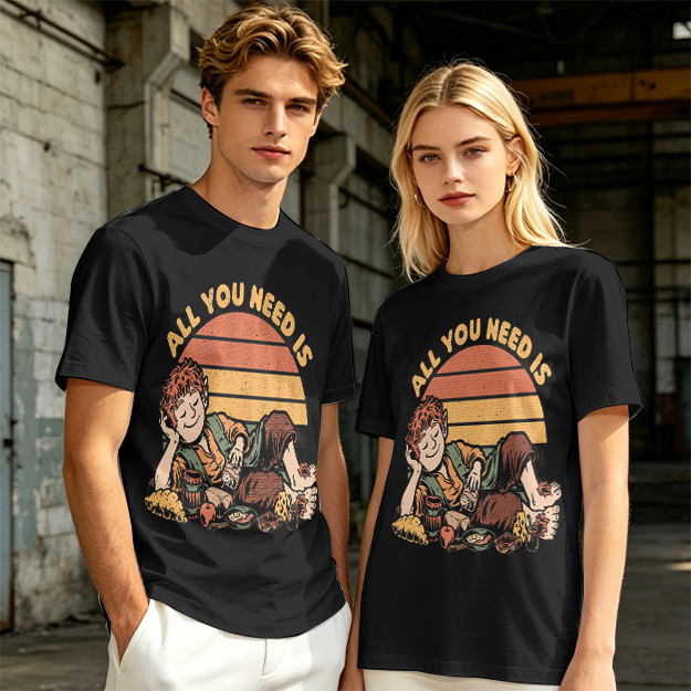 All You Need Is Hobbit Relaxing Sunset Graphic T-Shirt